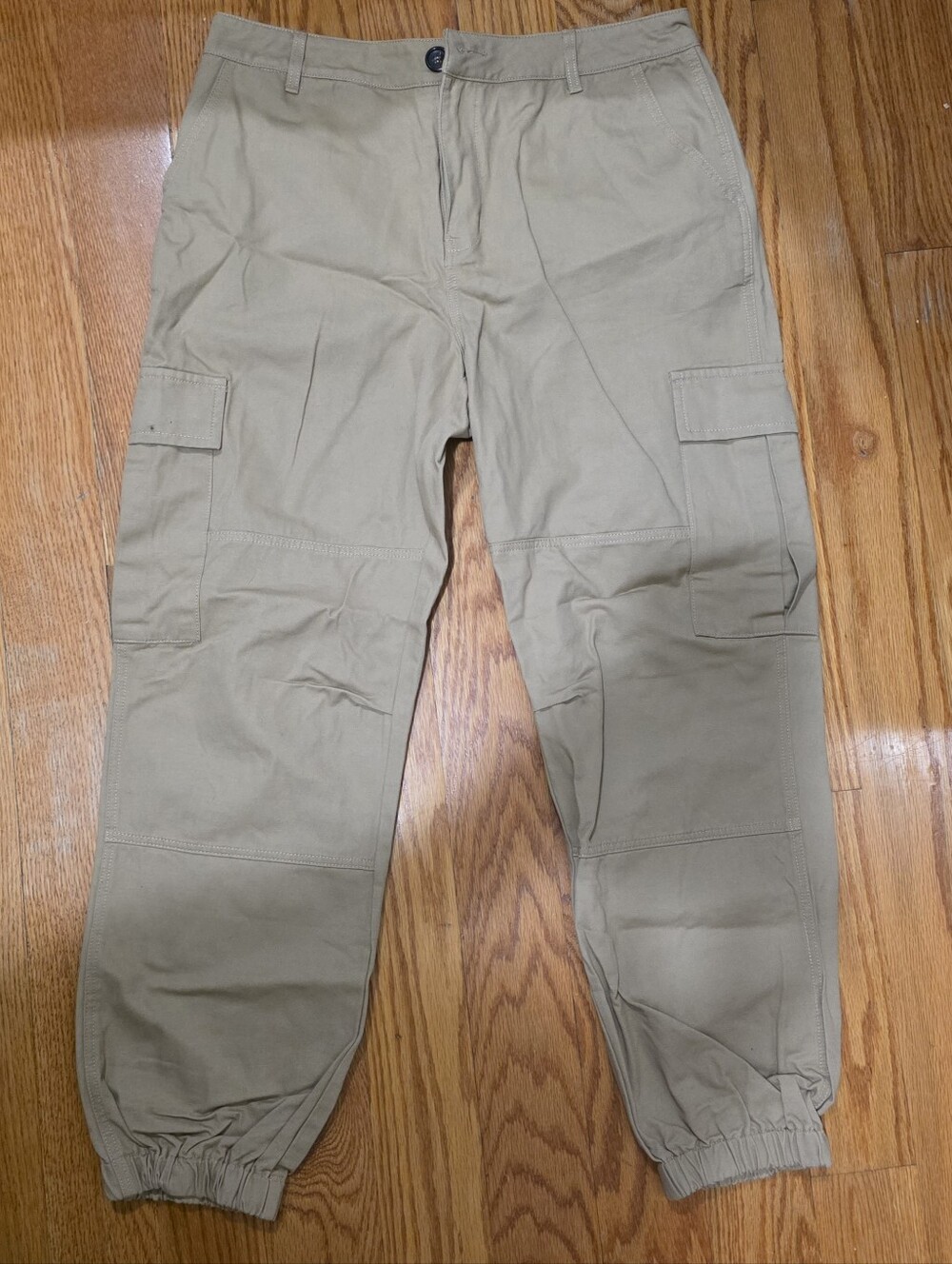 Cloud Ten Womens Khaki Cargo Pants In Large